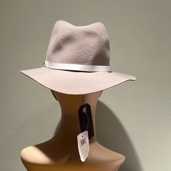 Rag & Bone Floppy Brim Wool Hat In Tan With Calfskin Leather Band Size M Rag & Bone Floppy Brim Wool Hat In Tan With Calfskin Leather  main image 3